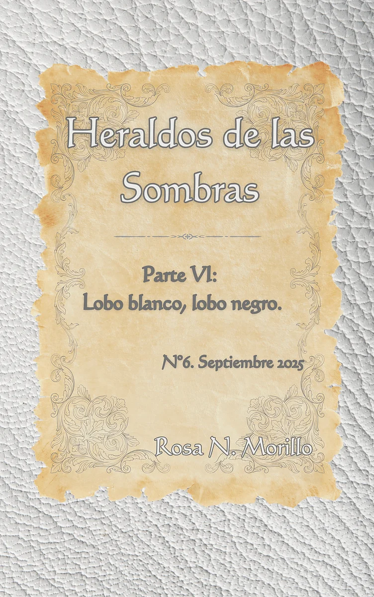 Portada de Heraldos de las Sombras VI: Lobo blanco, lobo negro